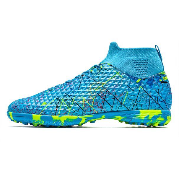 New High-Top Youth Football Shoes With Long And Broken Spikes, Sizes 35-45_voghion.com