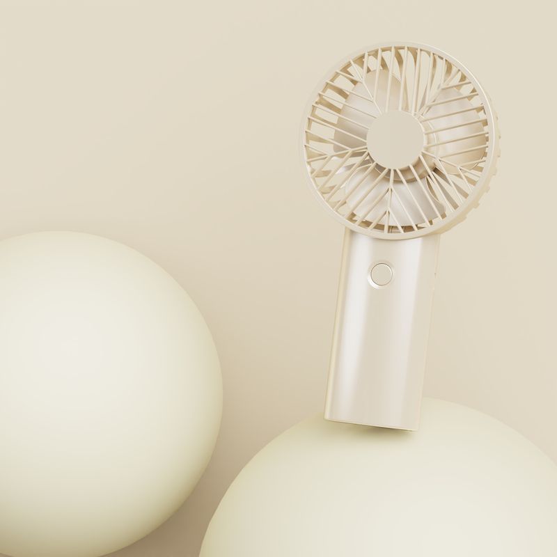 2025 New Handheld Desktop Small USB Rechargeable Car Mini Portable School Electric Fan_voghion.com