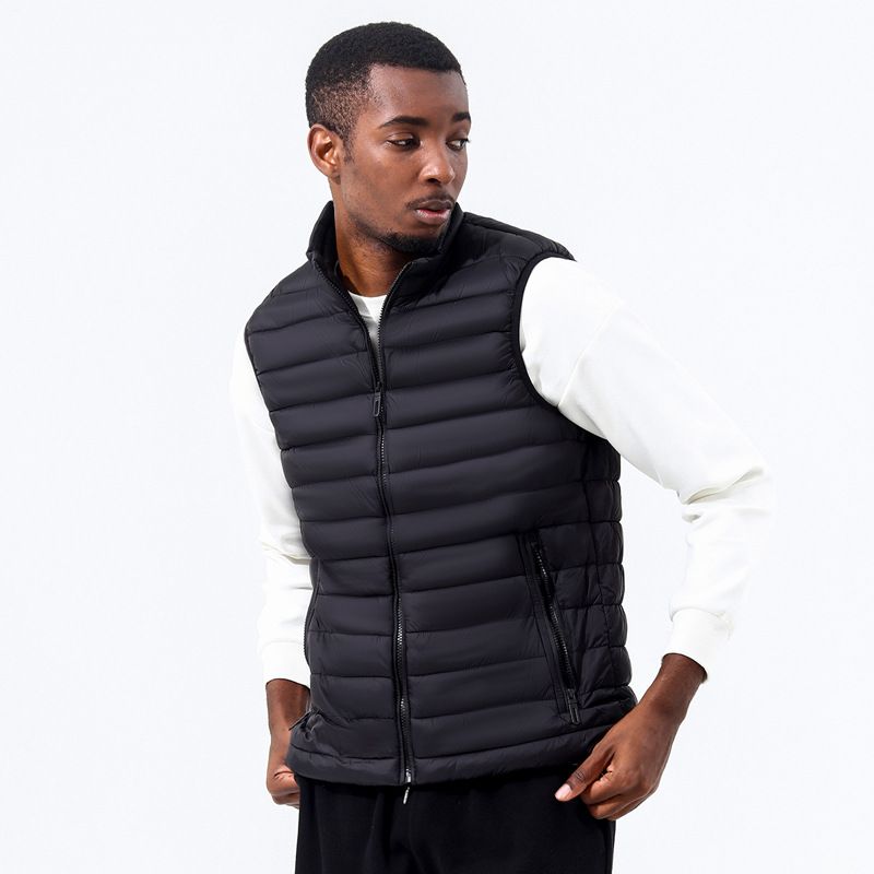 Herbst und Winter Neue Herrenweste Stehkragen Grenzüberschreitende Plus Size Casual Ärmellose Warme Schulterjacke Auf Lager Großhandel Baumwollkleidung_voghion.com