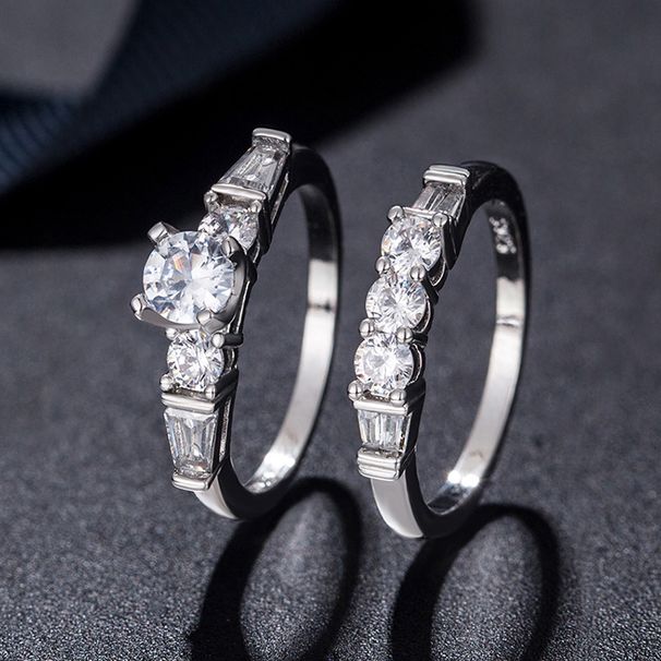anelli di coppia alla moda anelli di alta qualità giapponesi e coreani placcati in platino per le donne anelli intarsiati per le donne_voghion.com