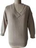 2024 Herbst/Winter Neue einfarbige V-Ausschnitt Langarm Hoodie Strickpullover Herbst Top Damenbekleidung_voghion.com