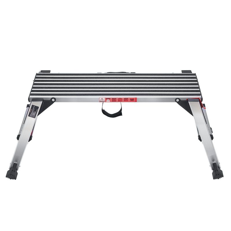 VEVOR Folding Work Platform, 660 Lbs Load Capacity, Aluminum Drywall Stool Ladder, Heavy Duty Work Bench W/ Non-Slip Feet, Ideal For Washing Vehicles, Cleaning, Painting, Decorating_voghion.com