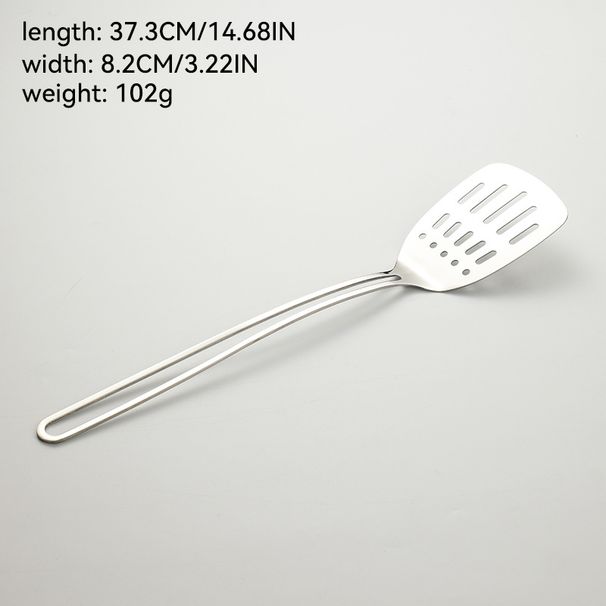 Set di utensili da cucina in acciaio inossidabile – 8 pezzi: spatola forata, cucchiaio forato e forchettone per pasta – utensili resistenti al calore e antiscivolo con manico cavo_voghion.com