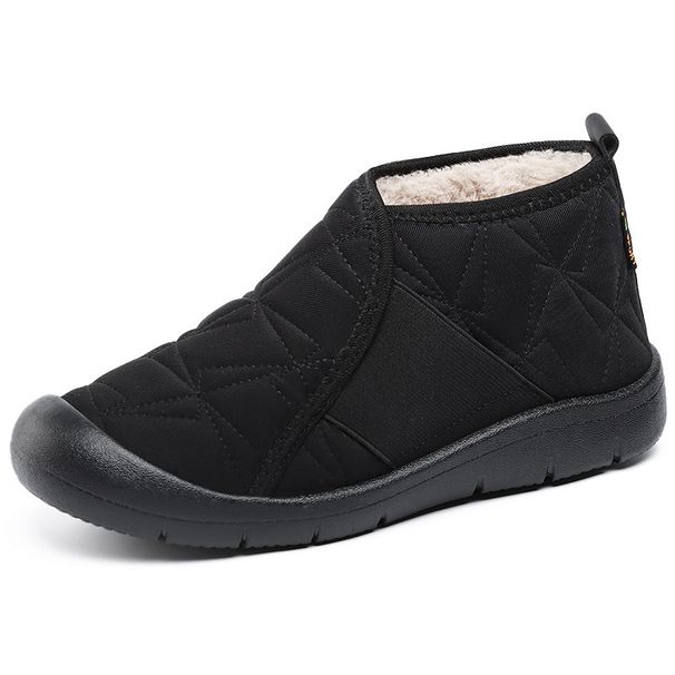 Omen In Early Spring, New Soft Sole, Lightweight, Middle Aged And Elderly Mothers' Shoes, Plus Velvet, Thickened, Warm, Slip On Snow Boots_voghion.com
