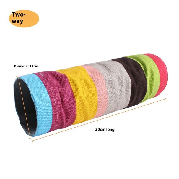 Pequeno canal para animais de estimação, hamster, esquilo, perfuração, ninho, divertido, arco-íris, leopardo, padrão, túnel_voghion.com