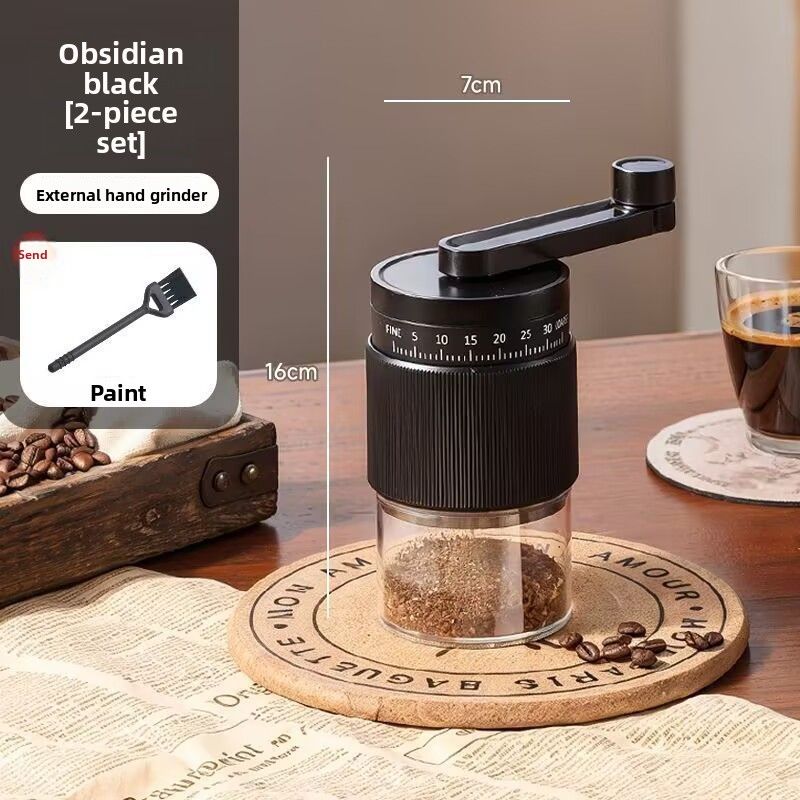 Hand-crank Bean External Adjustment Portable Small Household Grinder Manual Coffee Machine_voghion.com