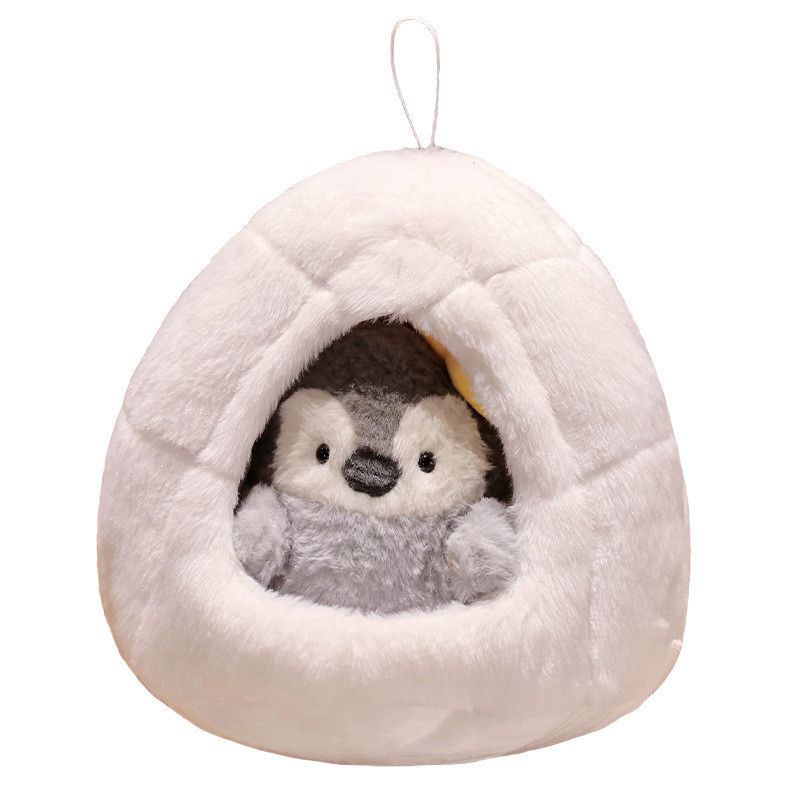 Penguin Plush Cute Toy Pet Nest Doll Doll Ocean Museum Souvenir Wholesale Grey Seed Nest Penguin Small_voghion.com