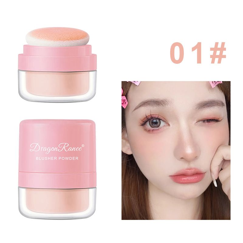 Lazy Girl's Cushion Blush - Fard opaco delicato sulla pelle con applicatore a fungo, finitura nude per illuminare la pelle_voghion.com