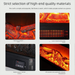 Electronic LED Simulated Flame European Style Electric Fireplace Embedded Decorative Cabinet Household Heater_voghion.com