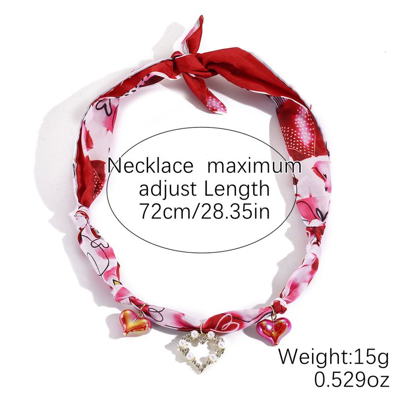 Silk Scarf Necklace High-end Multi-pendant Pearl Versatile Light Luxury Silk Silk Scarf Necklace_voghion.com