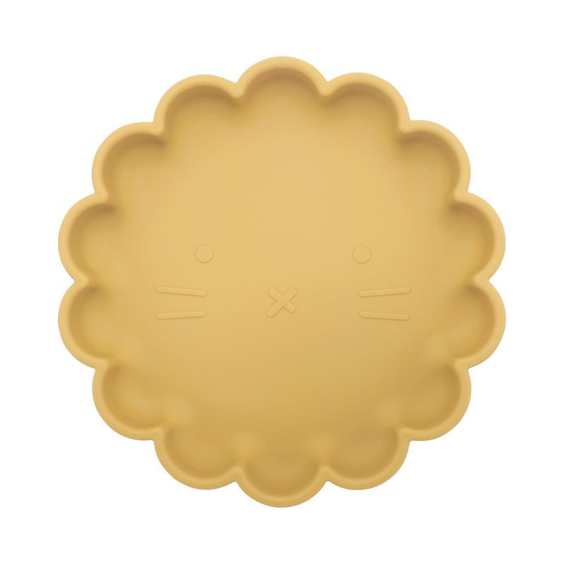 Stoviglie per bambini senza BPA Piatti ovali in pizzo carini Piatti per cibo Piatti per ciotola impermeabili Set di cucchiai e forchette di colore unito Cose per bambini_voghion.com