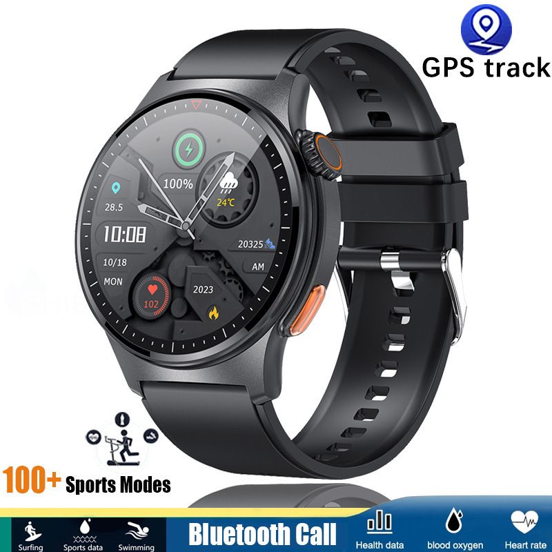 Nouvelle montre connectée Cross Border QW49 avec appels Bluetooth, écran ECGPPG de 1,39 pouce et encodeur_voghion.com