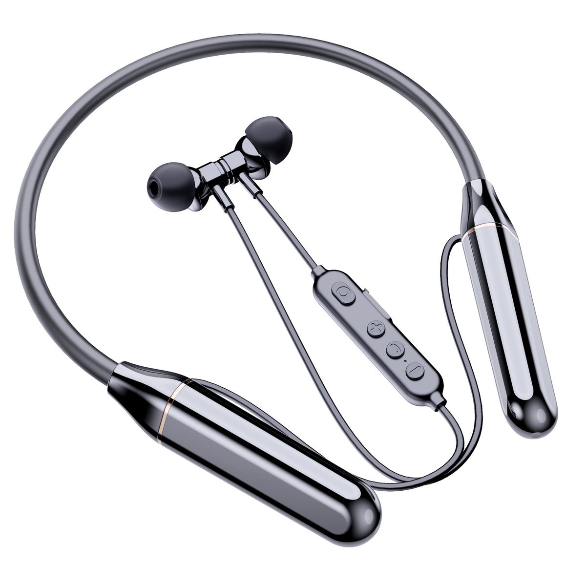 3C A10 Neckband High Power Long Battery Life Neck Hanging Noise Cancelling Universal 5.4 In-Ear Bluetooth Earphones_voghion.com