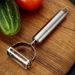 Stainless Steel 4-in-1 Peeler Cutter Slicer Shredder Scraper For Fruits Vegetables Potatoes Carrots Ergonomic Kitchen Tool Home Dorm Essentials142_voghion.com