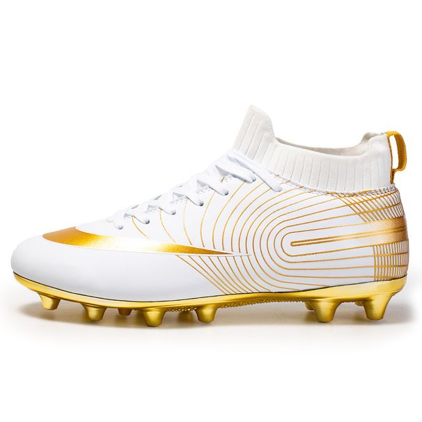 Large Size New Men's Breathable High-top Long And Short Nails Football Shoes Grass Training Shoes Football Shoes_voghion.com