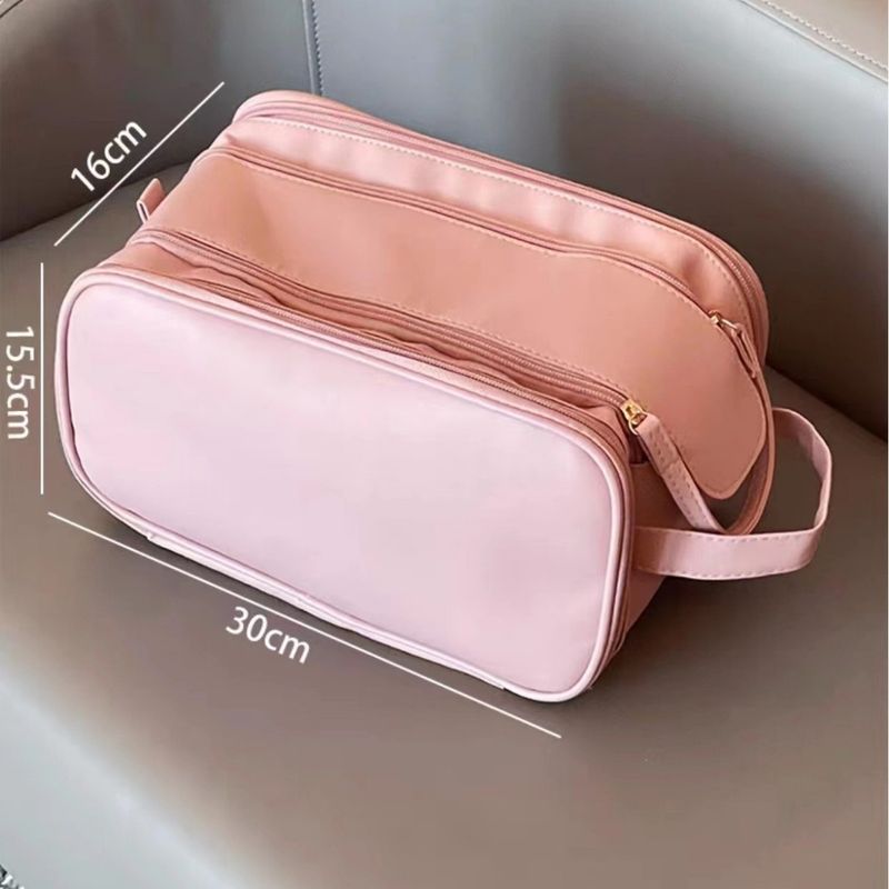 Nuovo beauty case da viaggio - Grande organizer da toilette impermeabile con maniglia (borsa cosmetica portatile e spaziosa per donna)_voghion.com
