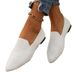 2025 Plus Size Spitzschuh Flach für Damen Slip-On Flache atmungsaktive Ganzjahres-Arbeitsschuhe_voghion.com