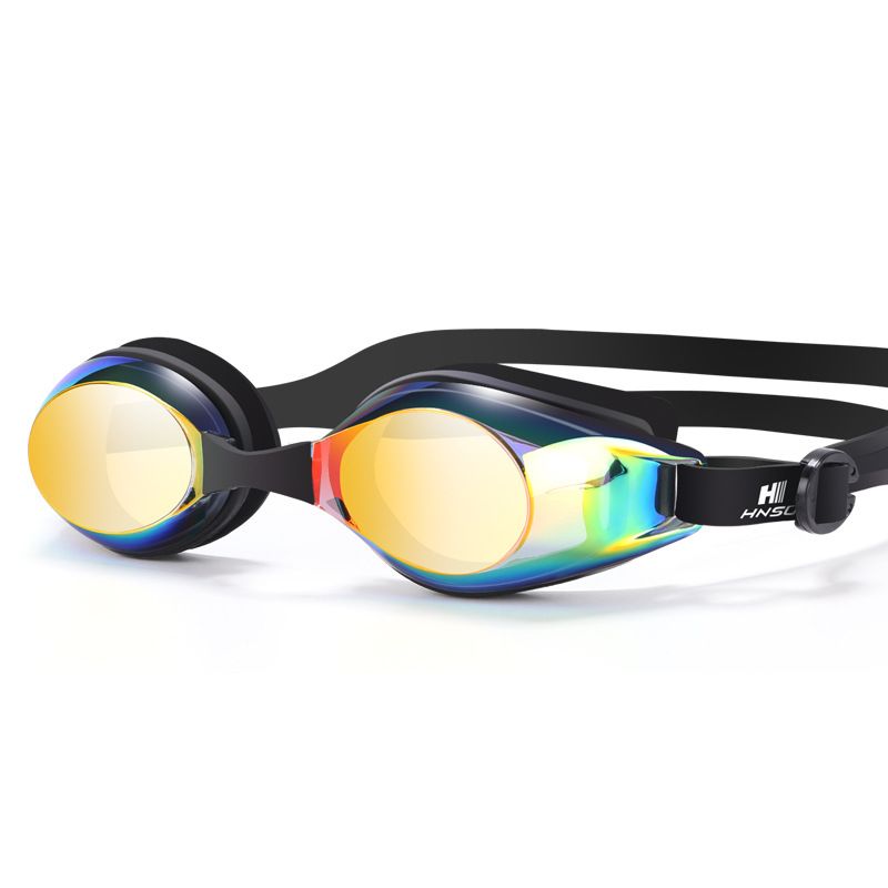 Óculos de sol de silicone antiembaçante, armação grande, óculos de natação transparentes, à prova d'água, antiembaçante, HD, equipamento esportivo plano_voghion.com