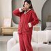 Autumn And Winter Pajamas Are Thickened, Winter Loungewear Can Be Worn Outside, And The Suit Is Warmer And Thicker._voghion.com