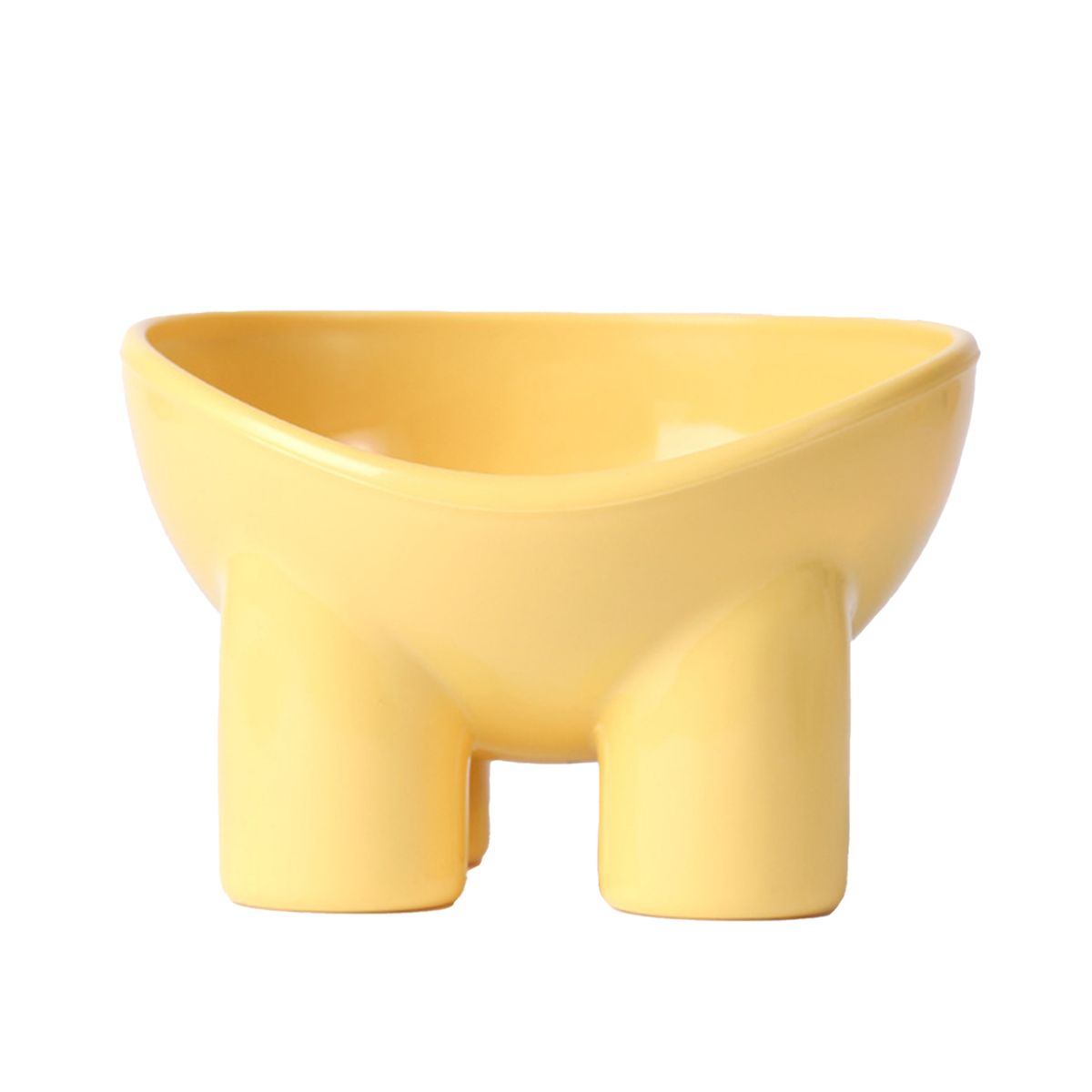 Guangying Kattmatskål Högfots Anti-veltning Macaron Färg Katt Hundmat Vattenskål Nackskydd Djurtillbehör_voghion.com