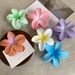 Fashion Frosted Egg Flower Hair Claw Clip Shark Hairpin Barrettes Ponytail Holder Summer Beach Hair Glamp Head Accessories Women_voghion.com