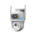 Dual-Lens Wireless Security Camera - Outdoor Waterproof, WiFi/4G HD Surveillance, Night Vision, 360° Coverage_voghion.com