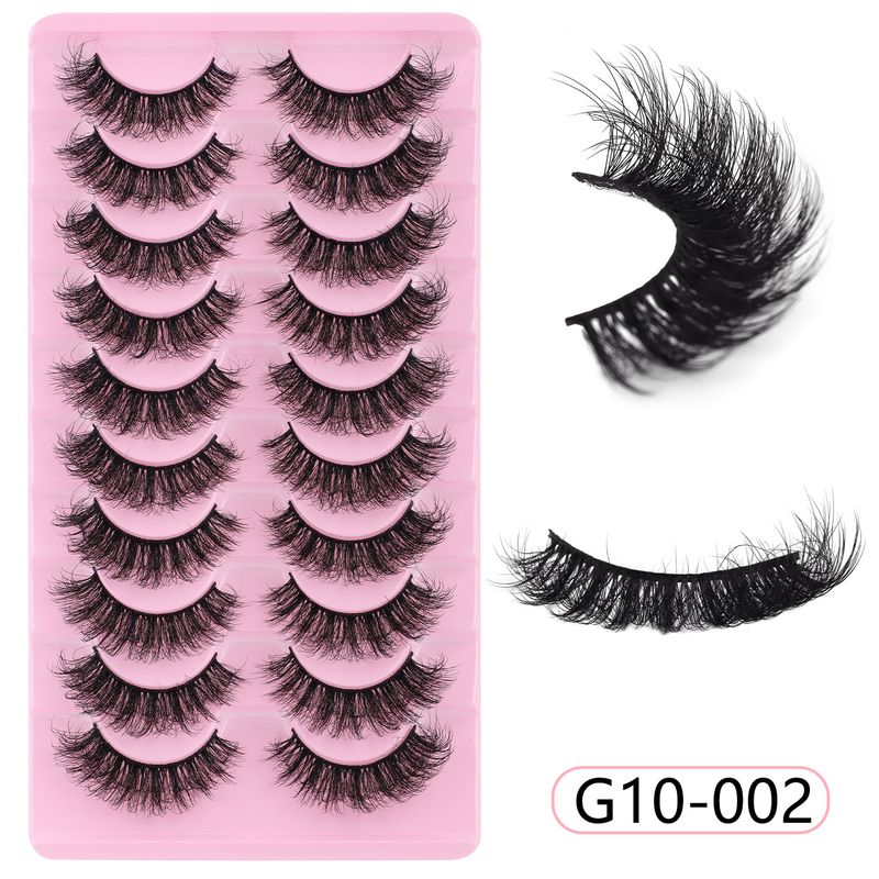 Beauty & Health 10 Pairs Of Thick False Eyelashes Simulation Style Daily Makeup Wear Eyelashes Spot_voghion.com