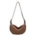 Fashion Underarm 2023 Autumn Winter New Solid Color Soft PU Dumpling Versatile Textured Single Shoulder Crossbody Bag_voghion.com