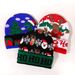 Berretto natalizio in maglia – Cappello invernale foderato in pile con disegni di renne/pupazzo di neve/Babbo Natale (unisex, tesa pieghevole, morbido e caldo per le feste all'aperto)_voghion.com