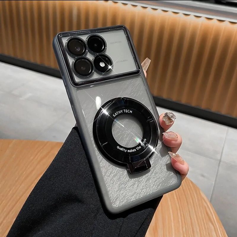 X6 Pro pehme TPU läbipaistev rõngaga magnetilise kaitsva tagakaanega ümbris Xiaomi POCO X6Pro telefonikesta jaoks_voghion.com