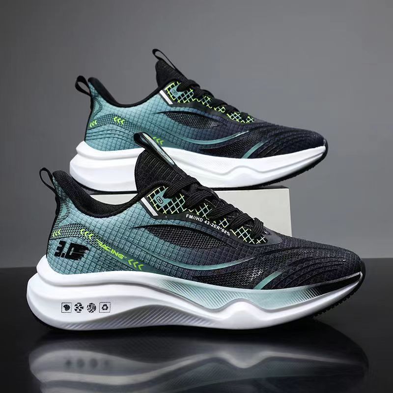 Heren lente zomer lage mesh ademende lichtgewicht hardloopschoenen trendy en dikke zool sportschoenen voor heren_voghion.com