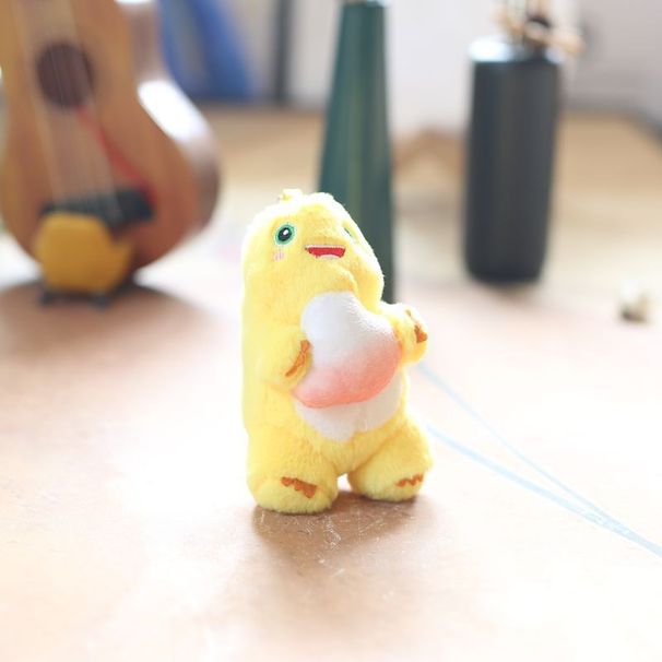 Adorable Mini Dinosaur Plush Keychain Soft Stuffed Toy Cute Pendant Cartoon Accessory_voghion.com