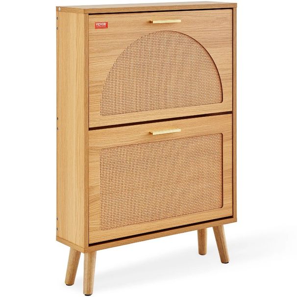 Storage With Storage Shoe Doors Drawers Entryway 2 Rattan For With For Shoe Flip Organizer Standing Free Shoe Cabinet Cabinet_voghion.com