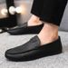 SHLIANG Men Loafers Shoes Fashion Boat Footwear Brand Leather Moccasins Men'S Shoes Men Comfy Drive Men's Casual Shoes Y0169_voghion.com