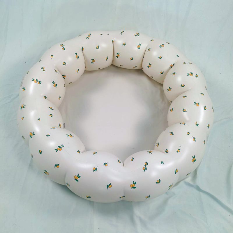 Ins Children's Tub Inflatable Petal Pool Baby Round Play Bobo Pool Bathtub Foldable Newborn Swimming Indoor Outdoor Play Pool_voghion.com