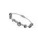 Bracciale in acciaio al titanio da donna con diamanti intarsiati in rete con temperamento rosso Bracciale con fibbia magnetica in conchiglia in bianco e nero di moda semplice_voghion.com