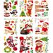 Home & Garden new static film cat cartoon Christmas hat Christmas window glass sticker glass sticker_voghion.com