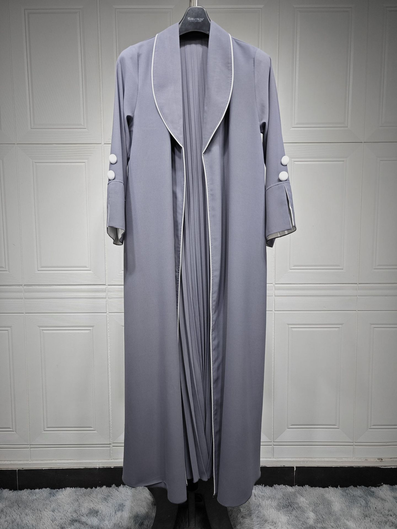 Dámské oblečení Abaya Cardigan Dlouhá sukně Dámské šaty Podzimní a zimní Dubaj Elegantní župan_voghion.com