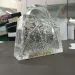 Nuova borsa da donna in acrilico trasparente con motivo Ice Crack da sera_voghion.com