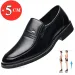 Sapatos masculinos baixos/5 cm, sapatos formais de couro com elevador, sapatos masculinos para negócios, casamento, Oxford, sapatos masculinos_voghion.com