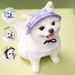 Cappello da principessa in cotone regolabile con protezione solare e non stringente, a forma di cane, con orecchie scoperte_voghion.com