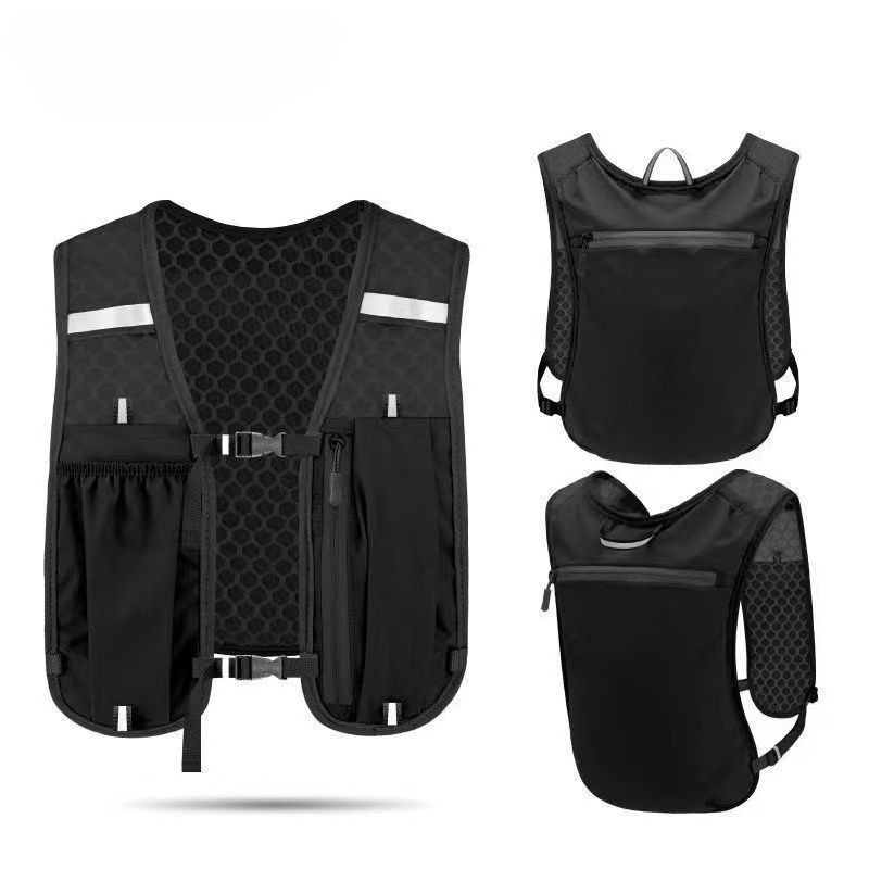 Outdoor-Rucksack, tragbar zum Wandern, Radfahren, Trailrunning, Trekking, Doppelschultergurt, Unisex, leicht, Wassertasche, Weste_voghion.com