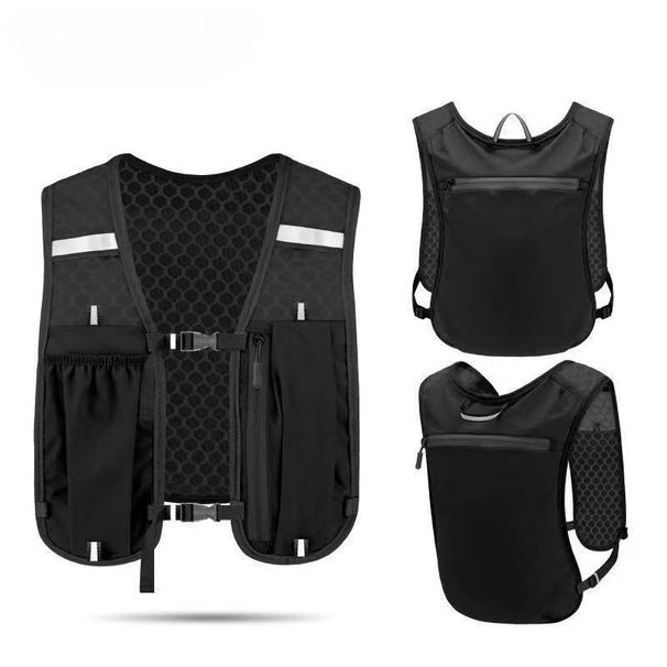 Outdoor-Rucksack, tragbar zum Wandern, Radfahren, Trailrunning, Trekking, Doppelschultergurt, Unisex, leicht, Wassertasche, Weste_voghion.com