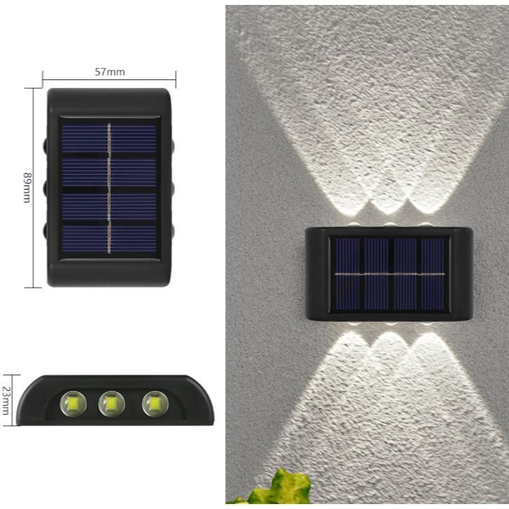 Solar-Wandleuchte für den Außenbereich, IP65, wasserdicht, für Balkon, Wandleuchte, Beleuchtung im Freien, Solarlampe für Hof, Straße, Garten, Dekor XYZ_voghion.com
