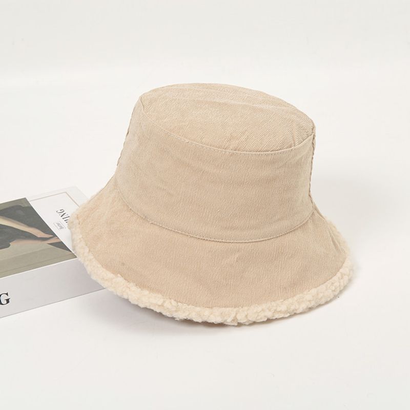 Gran oferta de sombreros de pescador de invierno para mujer, cálidos, de pana esponjosa, de doble cara, para exteriores, para mujer y niña_voghion.com