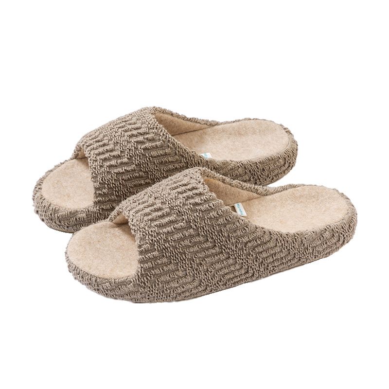 Unisex Linen House Slippers – Breathable & Slip-Resistant Slides With 3.5cm Thick Sole (Moonlight White / Cuban Green / Matte Black)​_voghion.com
