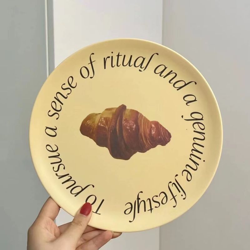 Essteller aus Bambusfaser mit rutschfester Basis für modernes Essen_voghion.com