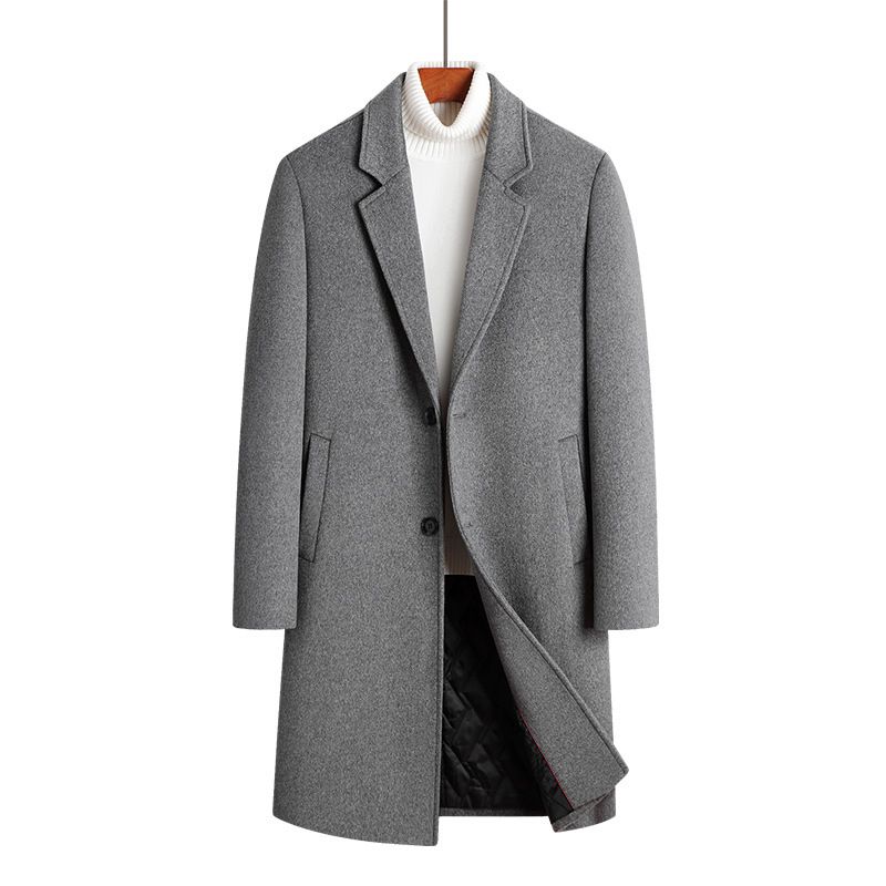 Classic Wool-Blend Overcoat For Men – Business Casual Single-Breasted Topcoat With Notched Lapel (M-XXXXL, Gray/Caramel/Black/Navy)_voghion.com