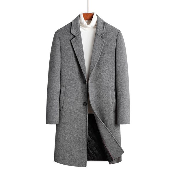 Classic Wool-Blend Overcoat For Men – Business Casual Single-Breasted Topcoat With Notched Lapel (M-XXXXL, Gray/Caramel/Black/Navy)_voghion.com