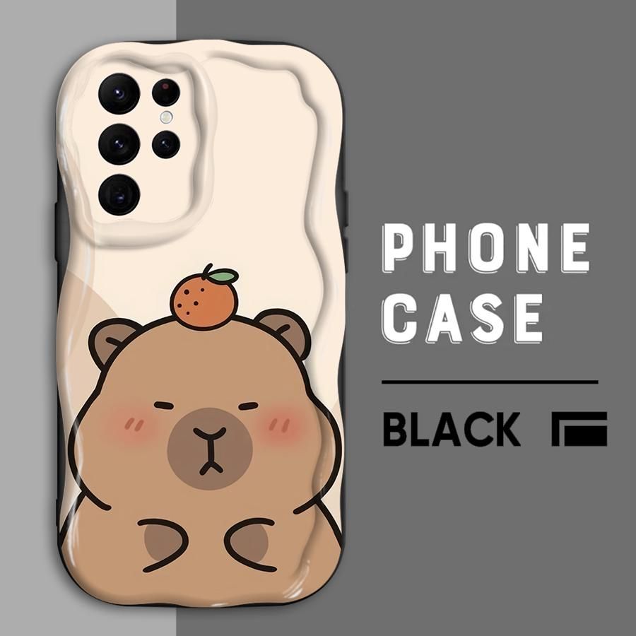 Αστεία χαριτωμένη θήκη τηλεφώνου Capybara για Samsung Galaxy S20 FE S23 FE S22 Plus S24 S25 Ultra S21 S23 S25 Ultra S25 Plus μαλακή θήκη_voghion.com